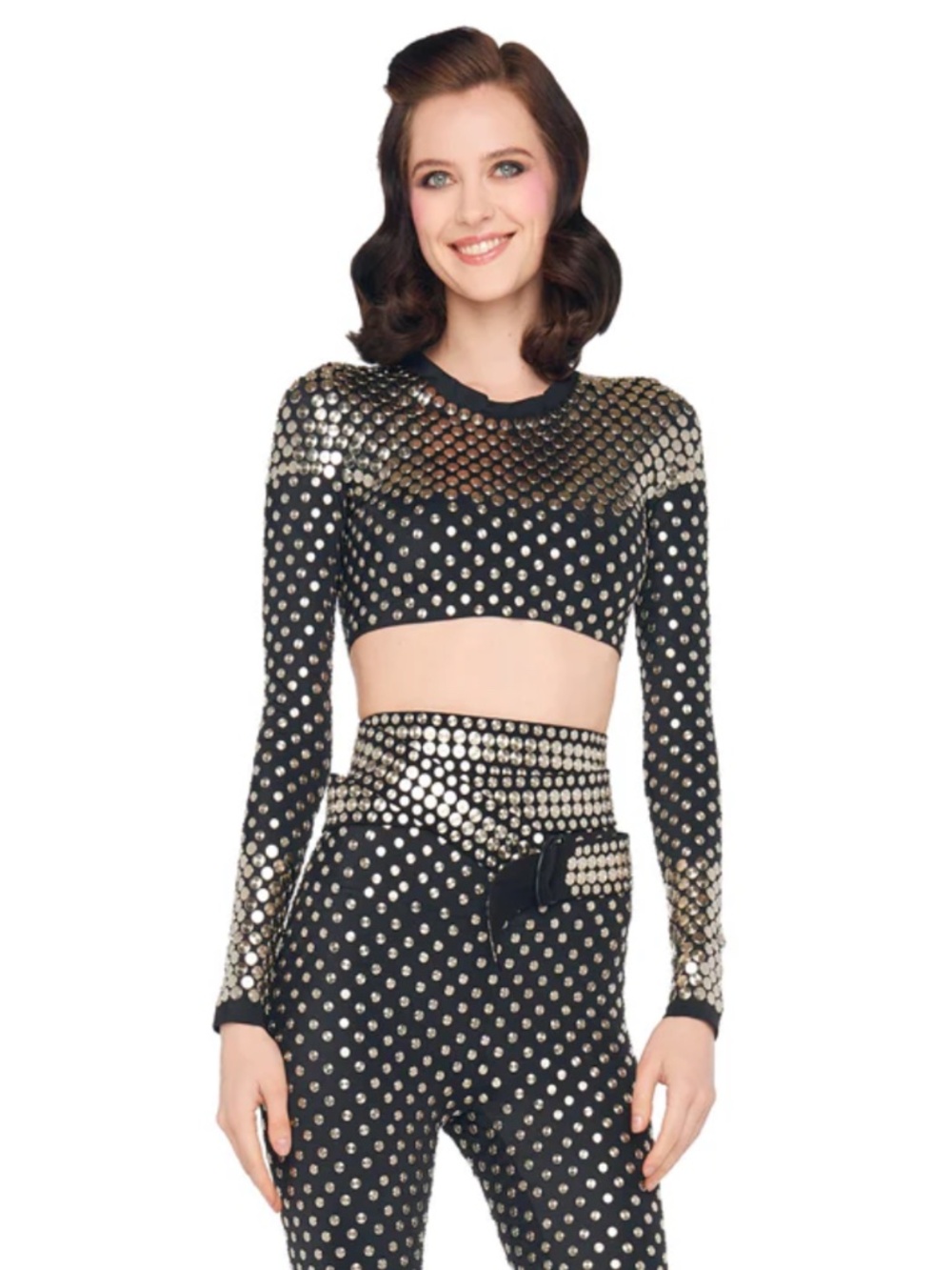 SOLD OUT ONLINE Norma Kamali studded crop top NWOT XS